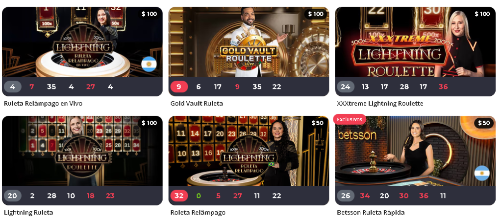 betsson ruleta en vivo