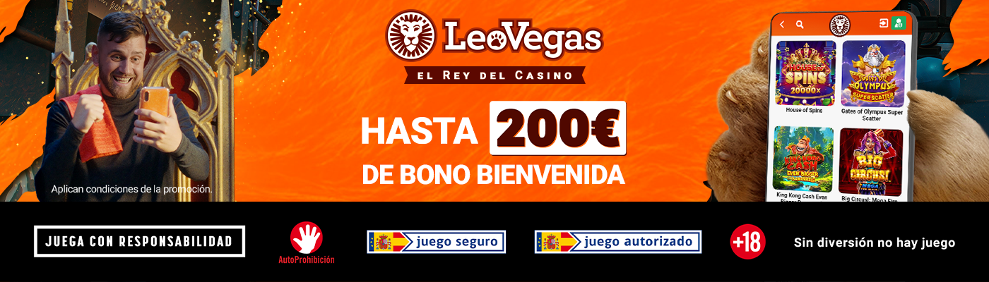 LeoVegas Bono -Bienvenida